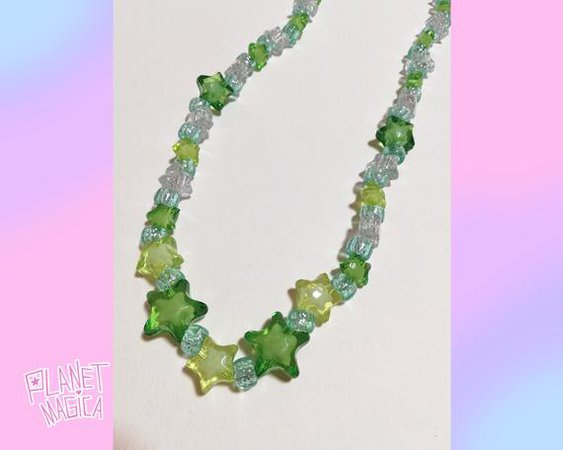 Green Magical Girl Harajuku / Kawaii Crystal Star Bead | Etsy