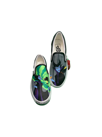 Malificent Disney custom Vans loafers shoes