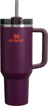Amazon.com: Stanley Quencher H2.0 FlowState Stainless Steel Vacuum Insulated Tumbler with Lid and Straw for Water, Iced Tea or Coffee, Smoothie and More, Plum, 40oz : Home & Kitchen