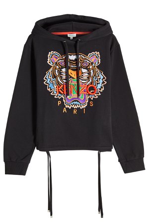 Embroidered Cotton Hoody Gr. XL