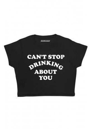 Redressed Can't Stop Drinking About You Crop Top | Attitude Clothing