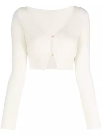 Jacquemus Alzou Knitted Cropped Cardigan - Farfetch