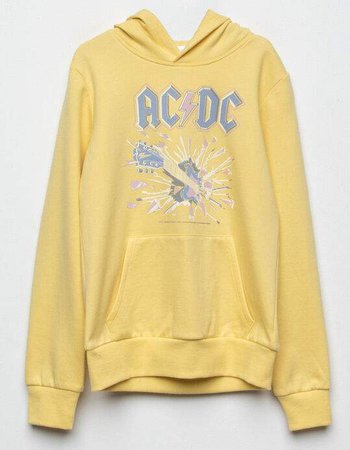 WHITE FAWN ACDC Girls Hoodie - YELLO - 365289600 | Tillys