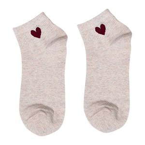 Adorable Pink Heart Ankle Socks