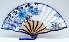Blue Chinese Fan