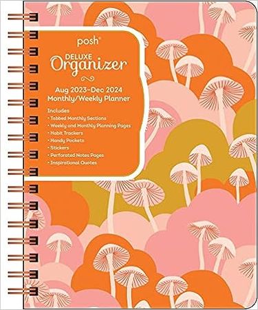 Posh: Deluxe Organizer 17-Month 2023-2024 Monthly/Weekly Hardcover Planner Calendar: Shroom Fantasy: Andrews McMeel Publishing: 9781524879167: Amazon.com: Books