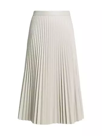 Shop Proenza Schouler White Label Pleated Faux-Leather Midi-Skirt | Saks Fifth Avenue