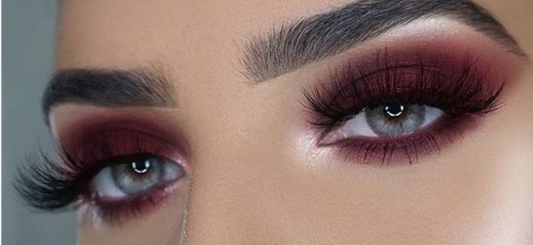 burgundy eye makeup