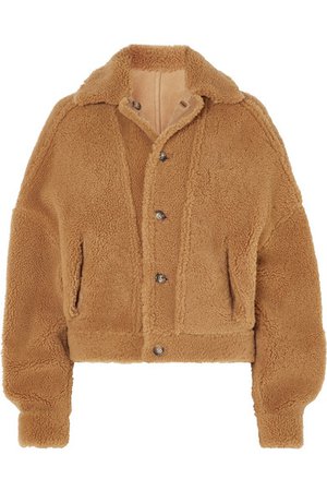 ARJÉ | Reversible leather-trimmed suede and shearling jacket | NET-A-PORTER.COM