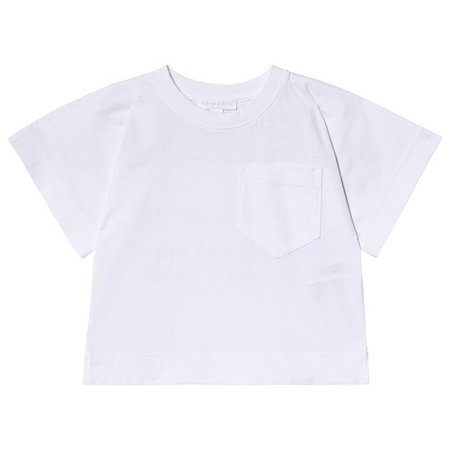 Burberry White Tape Longline T-Shirt | AlexandAlexa