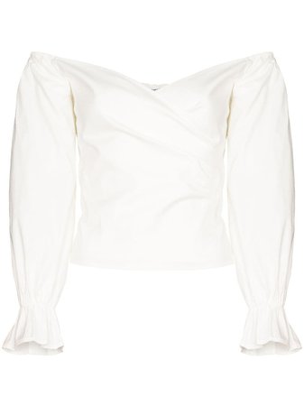 Reformation, Ristretto off-the-shoulder blouse