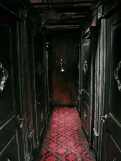 goth gothic black red home