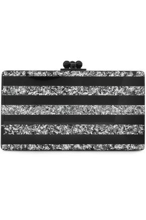 Glittered printed Perspex box clutch | EDIE PARKER | Sale up to 70% off | THE OUTNET