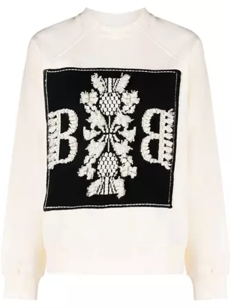 Barrie logo-patch Cotton Sweatshirt - Farfetch
