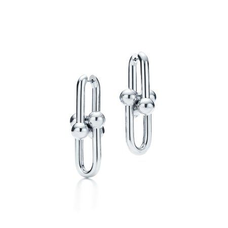Tiffany HardWear link earrings in sterling silver. | Tiffany & Co.