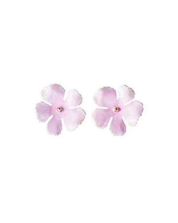 Jennifer Behr Grace Hand-Painted Flower Stud Earrings