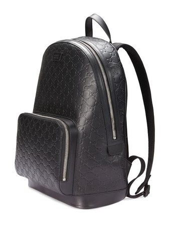 Shop black Gucci Gucci Signature backpack with Express Delivery - Farfetch