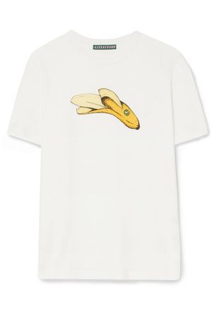 ALEXACHUNG | Printed cotton-jersey T-shirt | NET-A-PORTER.COM