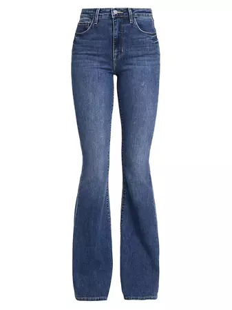 Shop L'AGENCE Marty High-Rise Bootcut Jeans | Saks Fifth Avenue