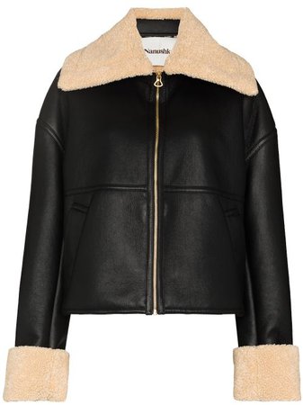 Nanushka faux-leather Cropped Jacket - Farfetch