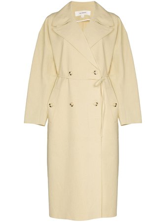 GIA STUDIOS double-breasted Tie Waist Trench Coat - Farfetch