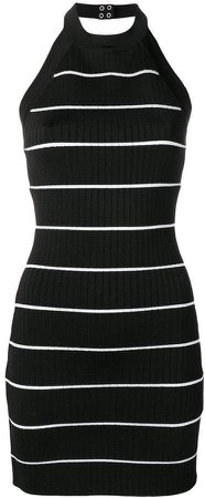 striped knit dress