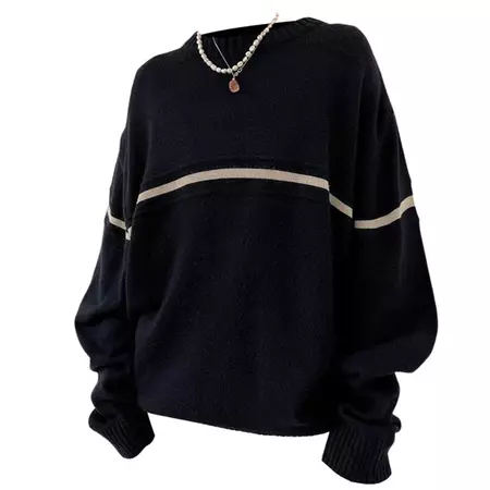 Preppy Aesthetic Pullover in Navy | BOOGZEL CLOTHING – Boogzel Clothing