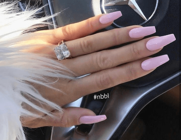 nails baby pink