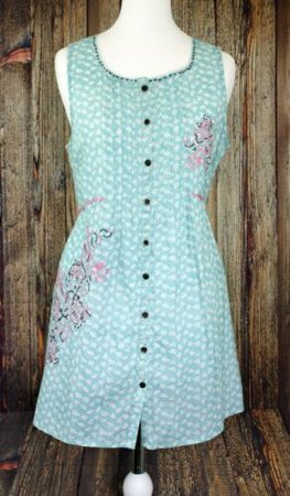 Joe Browns New Womens Light Blue Leaf Print Sleeveless Summer Long Blouse 12 | eBay