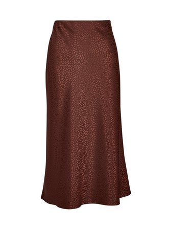 Chocolate Bias Satin Midi Skirt - Skirts - Clothing - Dorothy Perkins United States