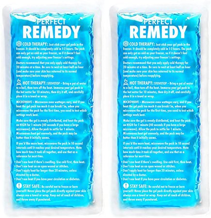 Amazon.com: Gel Ice Packs for Injuries (2 Pack) – Reusable Cold/Hot Compress for Injury, Pain Relief, Rehabilitation, Flexible Therapy for Knee, Shoulder, Back, Neck, Ankle: Health & Personal Care