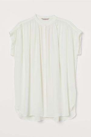 Silk Tunic - White - Ladies | H&M US