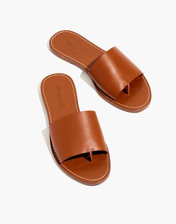 Madewell Boardwalk Post leather slide sandal