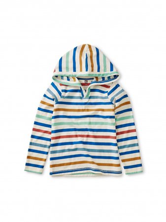 Striped Happy Hoodie | Tea Collection