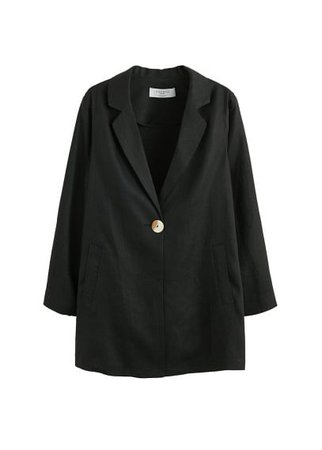 Violeta BY MANGO Structured linen jacket