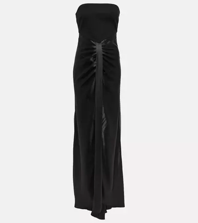 Wayfaring Strapless Maxi Dress in Black - Staud | Mytheresa