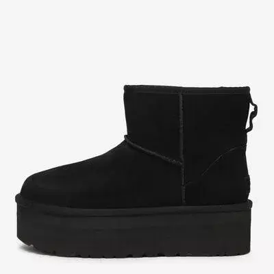 black low high top ugg boots