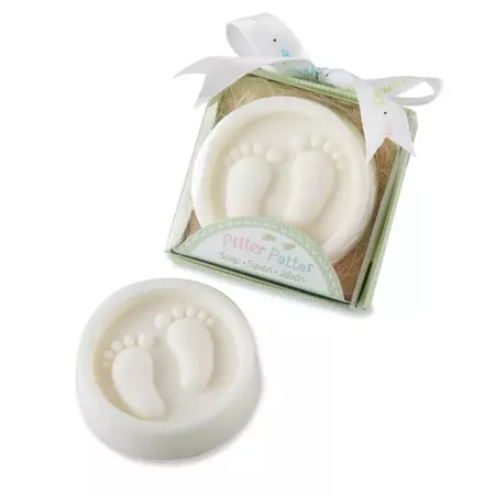 12ct Baby Footprints In Soap In Gift Box Baby Shower Favor Gift : Target