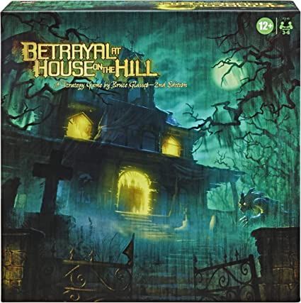 Amazon.com: Hasbro Gaming Avalon Hill Betrayal at The House on The Hill Second Edition Cooperative Board Game, Ages 12 and Up, 3-6 Players, 50 Chilling Scenarios : Toys & Games
