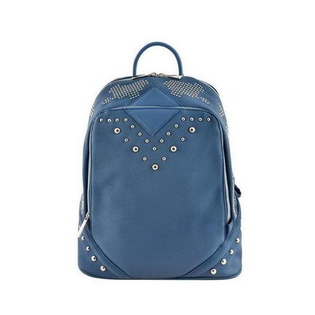 Backpacks | Shop Women's Blue Leather Backpack at Fashiontage | CM3069-Blue