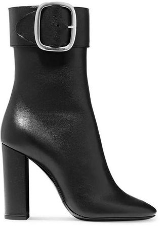 Joplin Leather Ankle Boots - Black