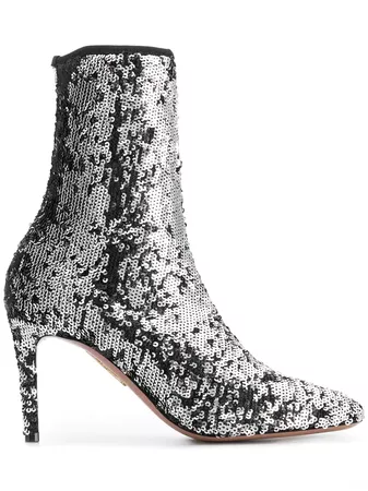 Aquazzura sequin embellished ankle boots £620 - Shop SS19 Online - Fast Delivery, Free Returns