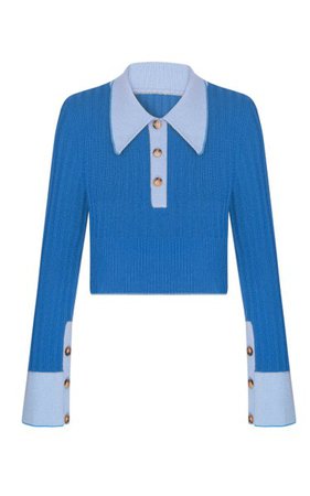Blanca Ribbed-Knit Cropped Sweater By Anna October | Moda Operandi