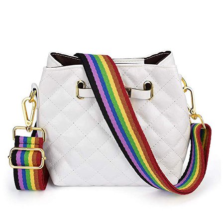 Adjustable Replacement Guitar Strap Styled Handbag Purse Strap (Rainbow): Handbags: Amazon.com