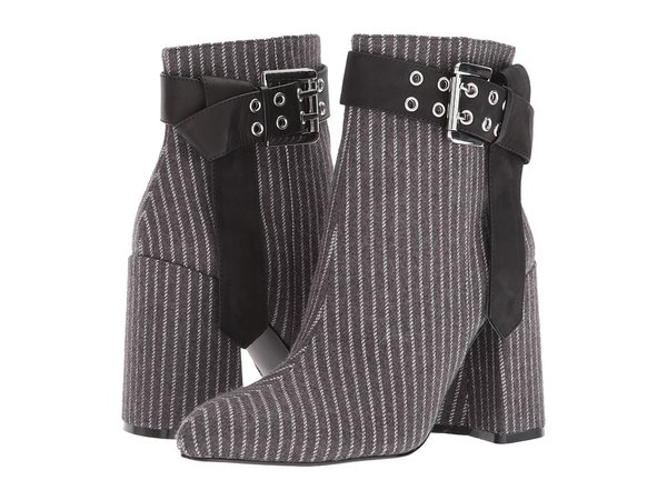 Shellys London - Gabi (Grey Pinstripe) Women's Dress Boots