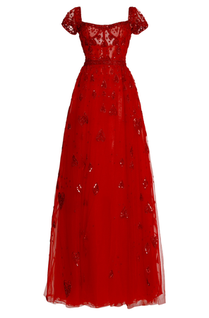 zuhair murad gown red