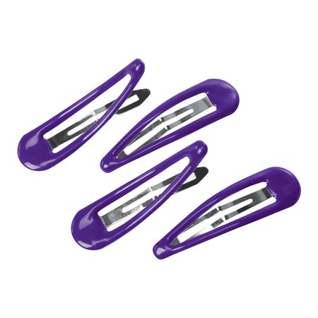 Unicol Click Clack Purple Hair Clips