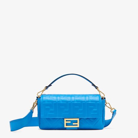 Blue leather bag - BAGUETTE | Fendi