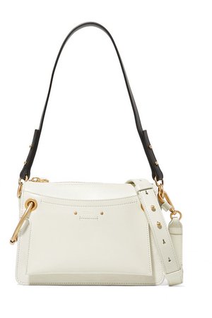 Chloé | Roy Day small leather and suede shoulder bag | NET-A-PORTER.COM