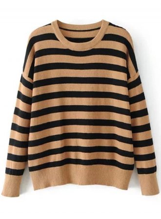 Brown / Black Striped Sweater
